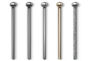 Three metallic needles used for, a Background Photo by ZinetroN