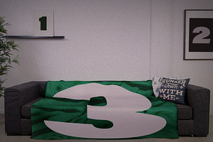 Society6 Throw Blankets Mockups