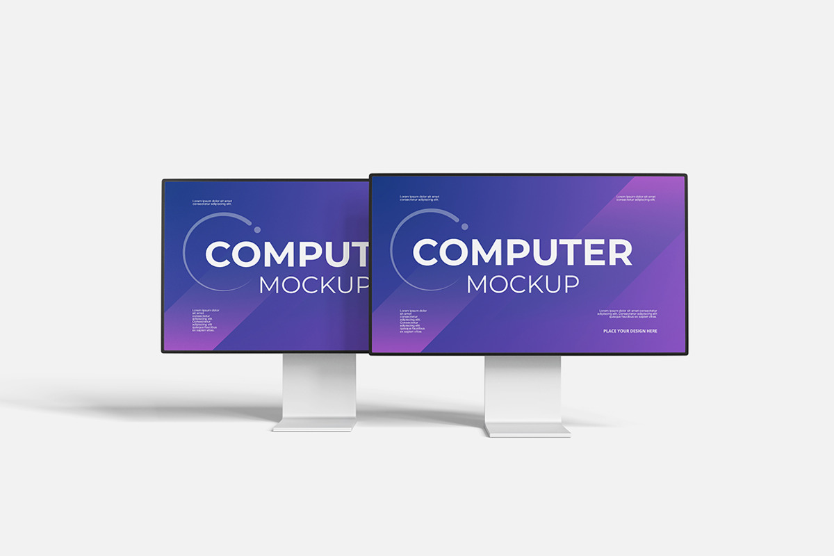 Computer Screen Mockup, a Product Mockup by bimockup (Photo 3 of 6)