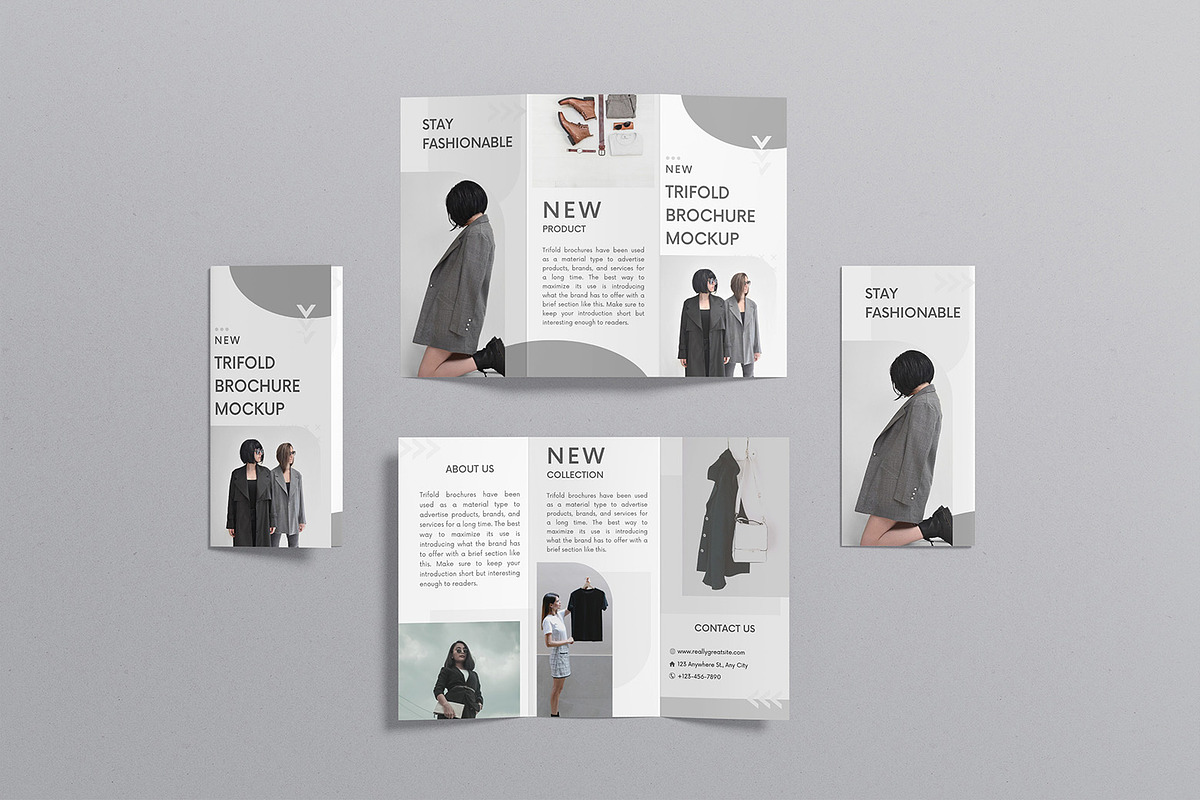 Trifold Brochure Mockup, a Product Mockup by graphicsecond