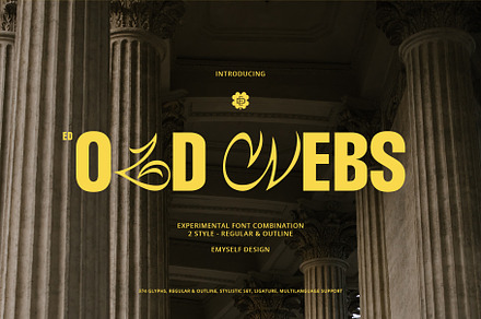 ED Old Webs - Font Combinations, a Sans Serif Font by Emyself Design