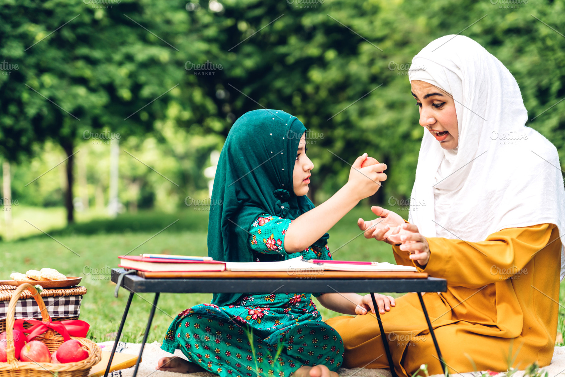 Portrait of happy religious enjoy happy love asian islam family, a Person Photo by Art_Photo