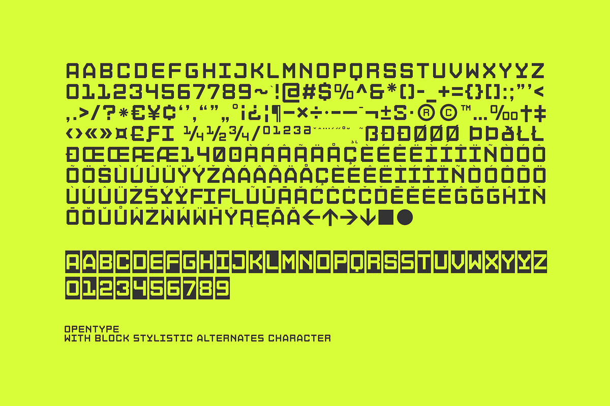 Mybloc Xyz, a Sans Serif Font by OWL KING (Photo 5 of 10)