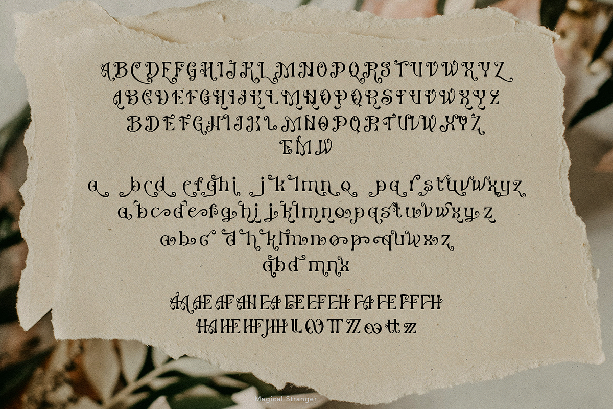 Magical Stranger Font, a Blackletter Font by madeDeduk (Photo 10 of 10)