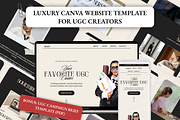 Canva Website Template UGC Creator, a Marketing Template by AtelierDuVow (Thumbnail 7 of 10)