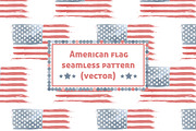 American Flag pattern (vector), a Pattern Graphic by Valerie Bodnar (Thumbnail 1 of 3)