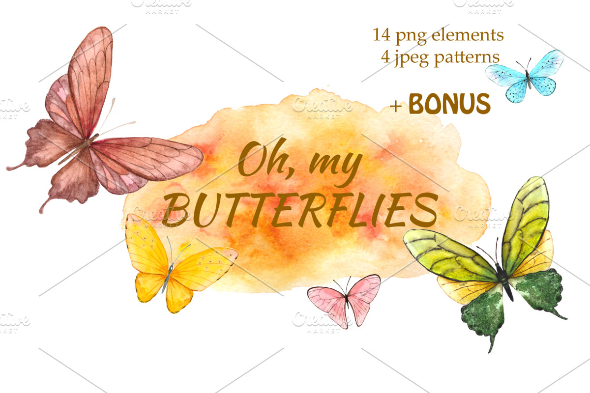 Oh, my butterflies., a Decorative Illustration by SaharaArt (Photo 1 of 6)