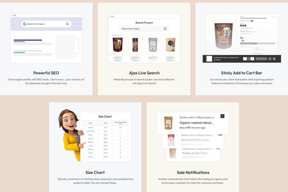 Coffee Cafe Store Shopify Theme, a Shopify Template by LogicGo Shopify Experts (Photo 4 of 8)