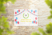 Jan 11 - International Thank You Day, an Invitation Template by Textures & Backgrounds (Thumbnail 5 of 7)