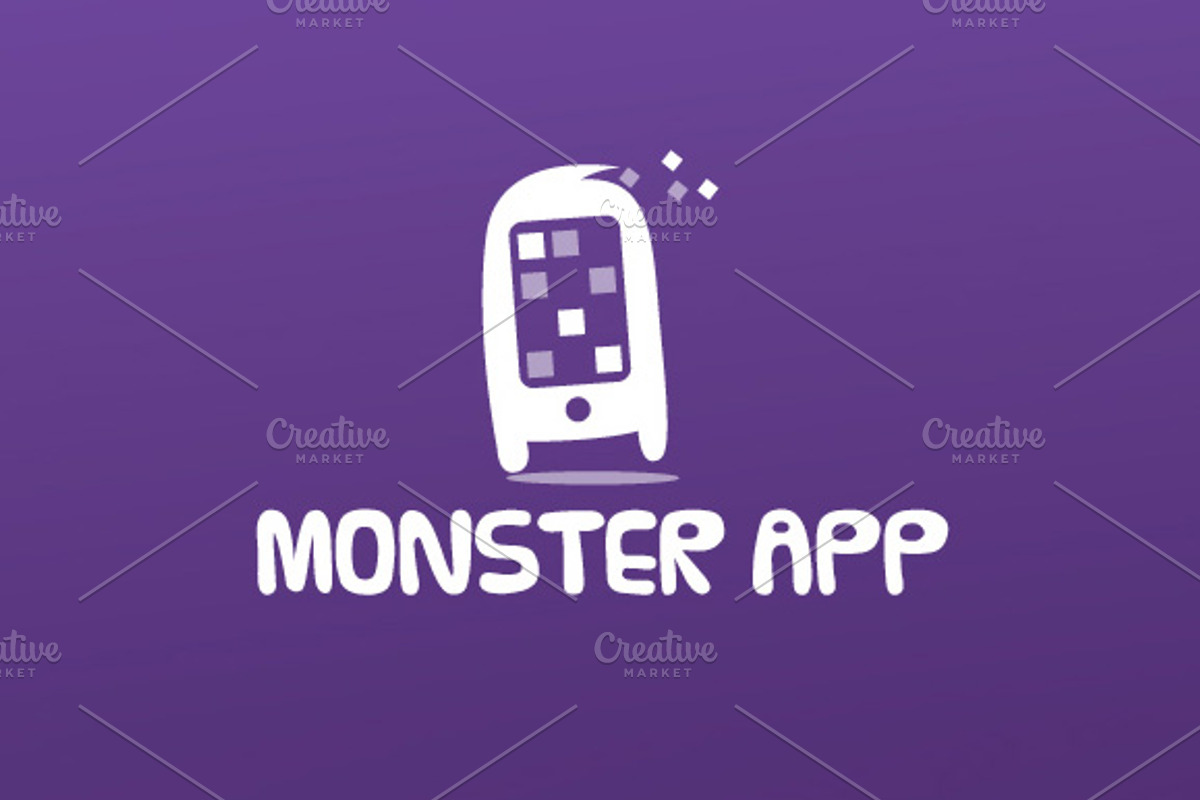 Monster App Logo, a Branding & Logo Template by MJL Creatives (Photo 2 of 3)
