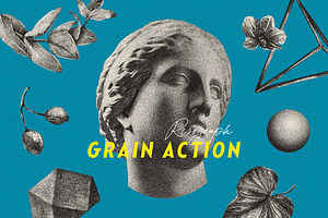 Risograph Grain Photoshop Action, an Action Add-On by pixelbuddha.net