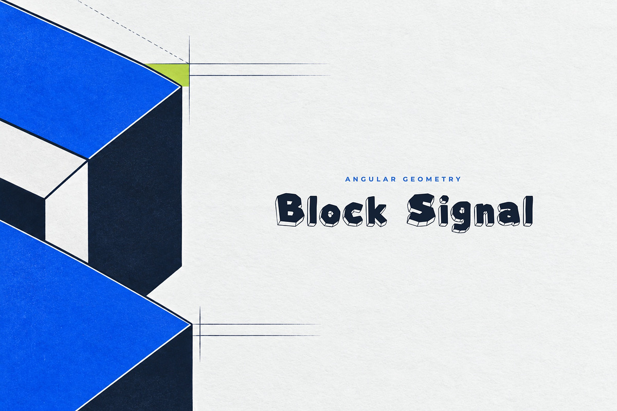 Polyblock Geometric Block Font, a Sans Serif Font by Graphic Spirit (Photo 3 of 8)
