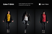 11 Mockup T-Shirts in a Black Mantle, a Shirt Mockup by Grow Design Craft Studio (Thumbnail 3 of 6)