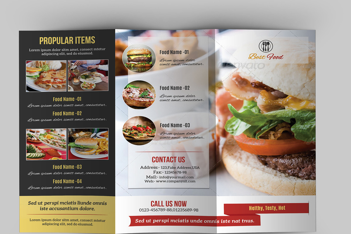 Food Menu Template-V106, a Brochure Template by Template Shop (Photo 3 of 4)