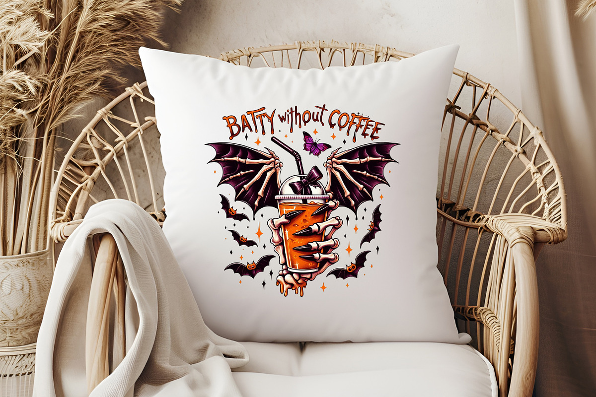 Batty Without Coffee Png,Halloween P, an Illustration by Libby Wishes (Photo 2 of 6)