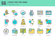Business and Technology icons, an Outline Icon by PureSolution (Thumbnail 3 of 4)