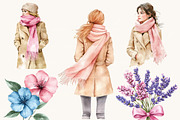 Watercolor Paris Clipart Bundle, an Object Illustration by SparkyDesignsUS (Thumbnail 4 of 9)