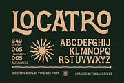 Locatro Western Display Serif, a Serif Font by timelesstype.co (Thumbnail 1 of 15)