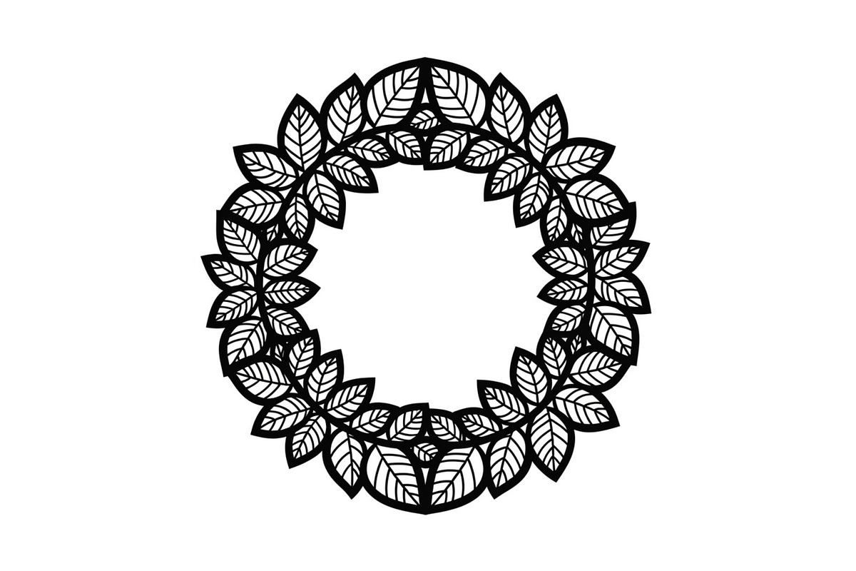Leaf Laurel Wreath Frame Bundle, an Illustration by Gaye Art (Photo 45 of 51)