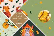 300+ Cute hand drawn pattern V1, a Pattern Graphic by Virgo Studio (Thumbnail 1 of 11)