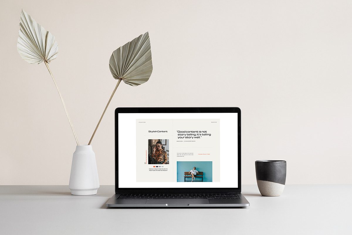 ATHVEUS - Powerpoint Brand Board, a Presentation Template by notgreystudio (Photo 3 of 11)