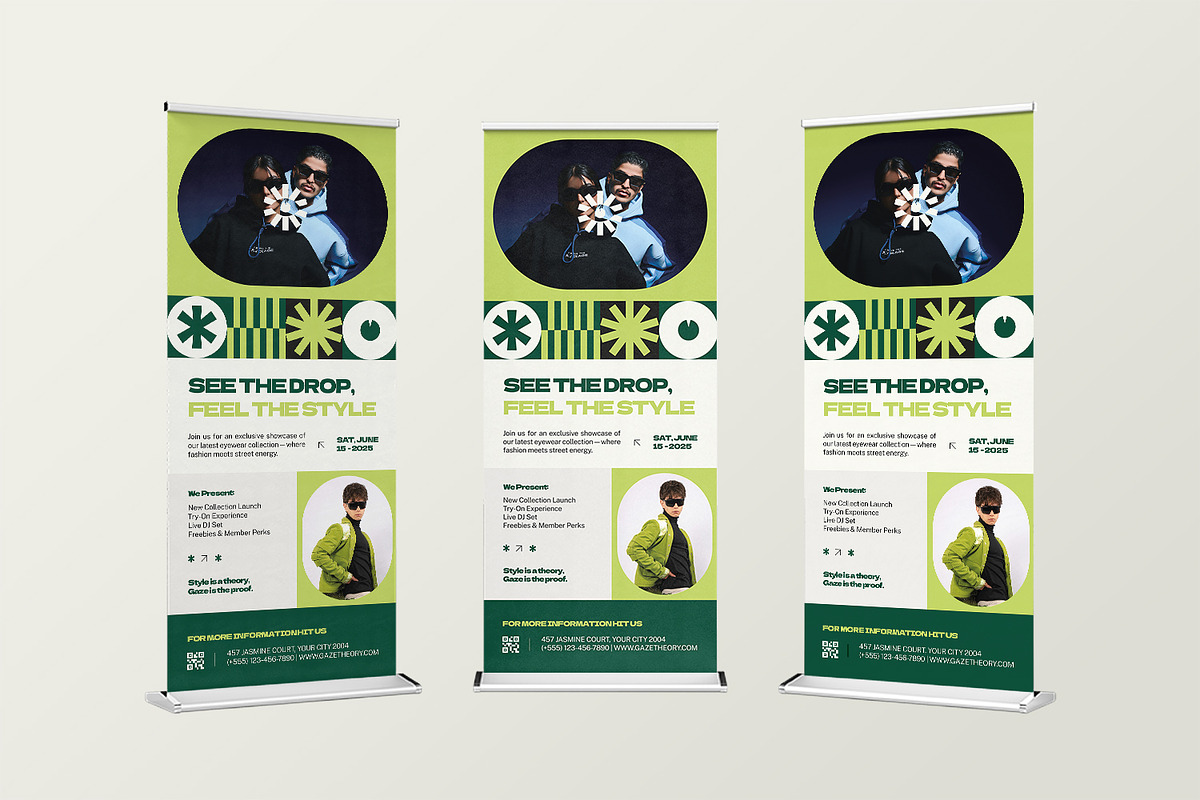 Gaze Theory - Roll Up Banner, a Print Template by StreaksideStd (Photo 3 of 3)