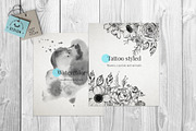 Black Ink Flowers and Watercolor, an Illustration by WBS Design (Thumbnail 3 of 26)