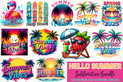 Hello Summer Sublimation Bundle, an Illustration by SinaCreation (Thumbnail 1 of 13)