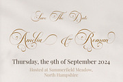 Blissful |Classic Calligraphy, a Script Font by Romiecreative (Thumbnail 2 of 8)
