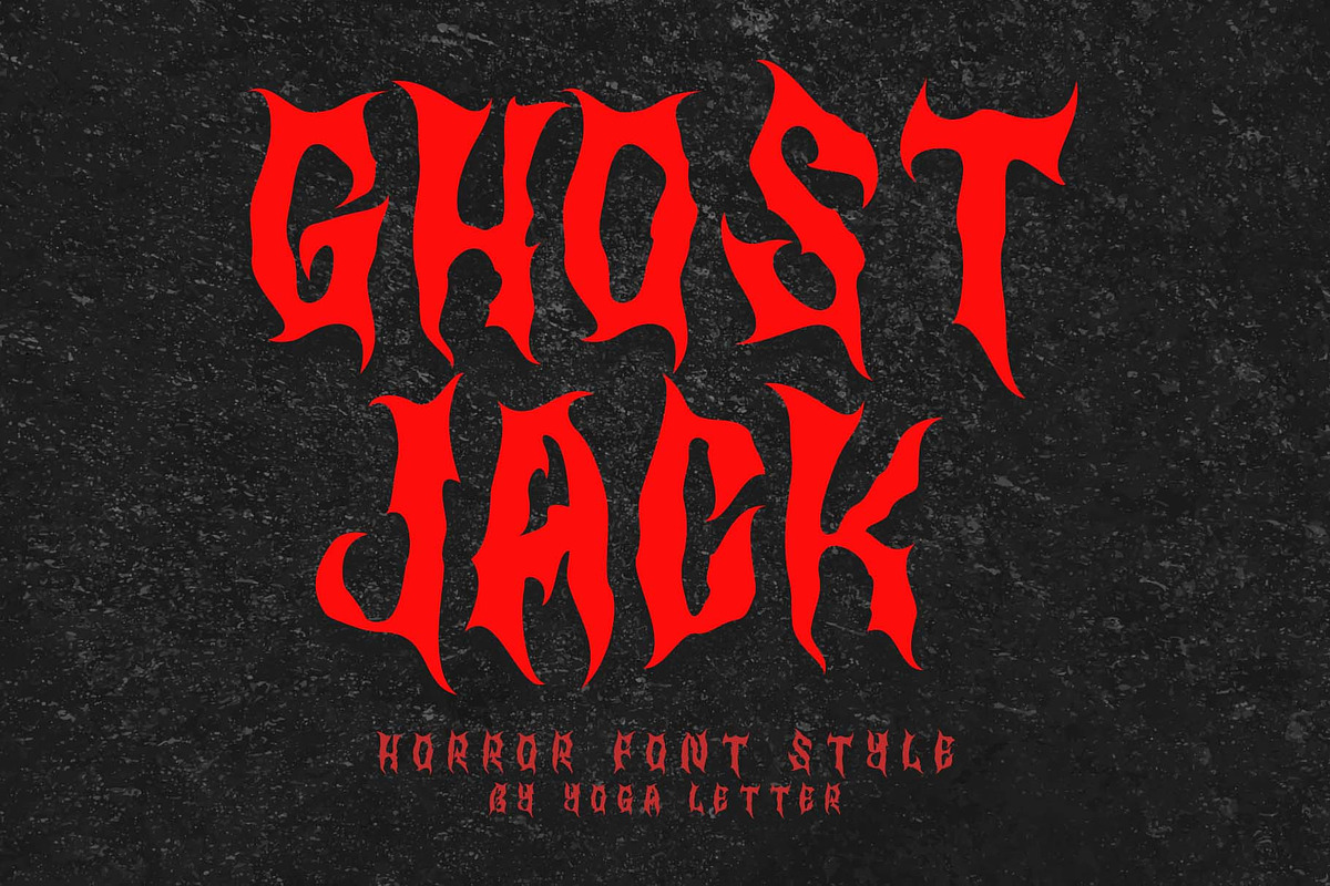 Ghost Jack, a Blackletter Font by Yoga Letter (Photo 1 of 6)