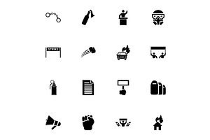 Protest icon - Expand to any size -, an Object Illustration by Artsaba Family
