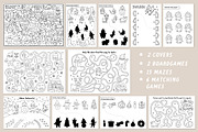 Christmas village coloring games, an Education Illustration by Lexi Claus (Thumbnail 3 of 15)