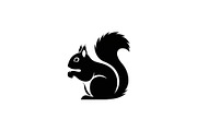 Squirrel Silhouette Vector Bundle, an Illustration by yasushie (Thumbnail 40 of 48)