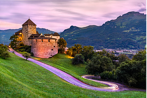 Vaduz Castle in Liechtenstein at, an Architecture Photo by Leonid Andronov