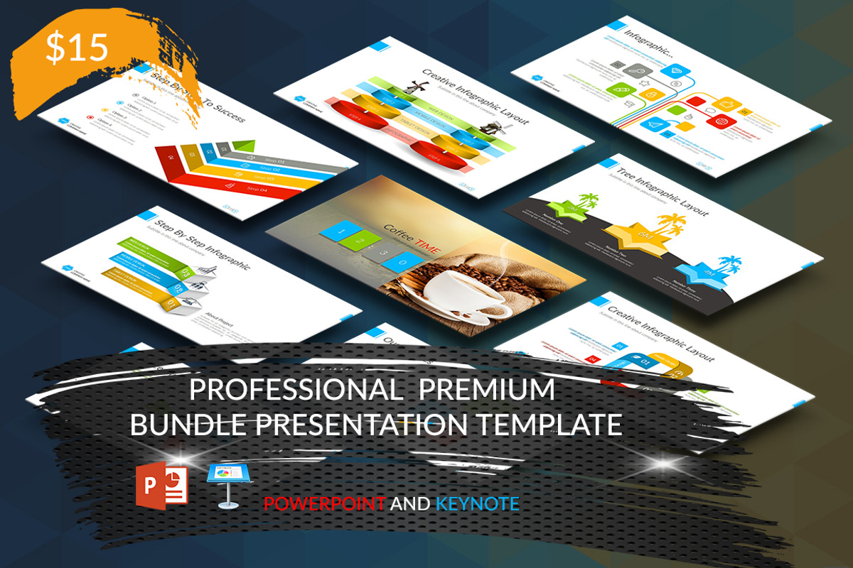 Professional Presentation Template, a Presentation Template by UniqueStudio (Photo 1 of 13)