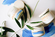 Abstract blue & gold Acrylic smears, an Object Graphic by Julie&Taily (Thumbnail 10 of 21)