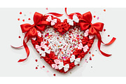 Valentine Heart Frame Bow Collection, a Person Illustration by Designer_Momina (Thumbnail 7 of 17)