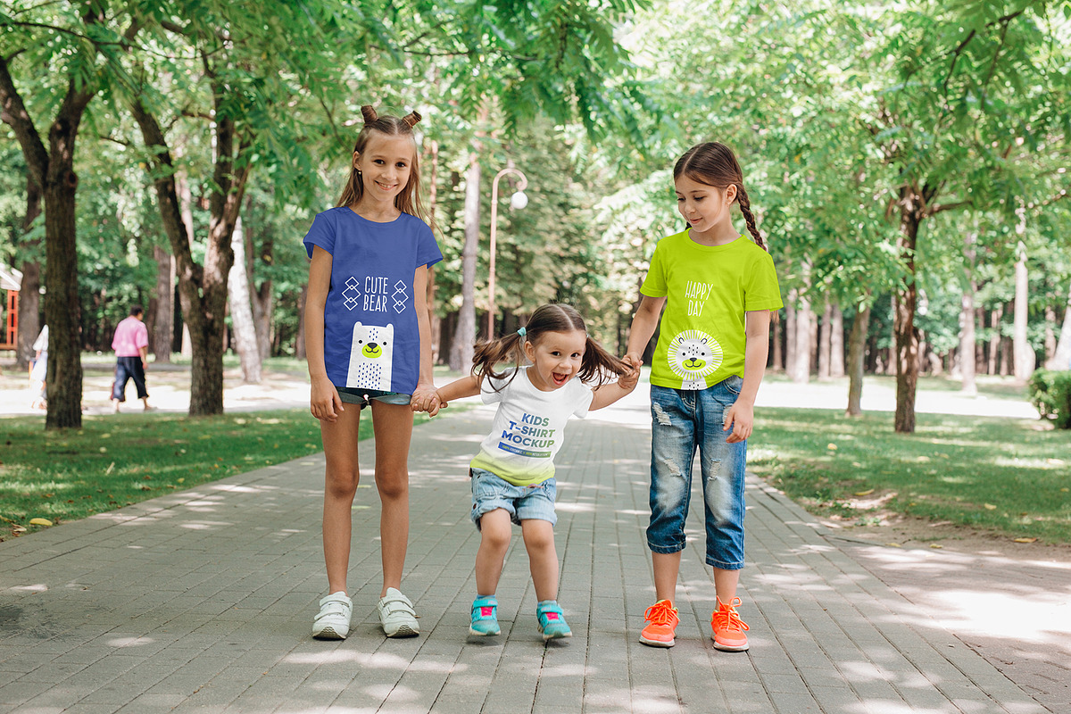 Kids Girl T-Shirt PSD Mockups Vol7, a Shirt Mockup by Hi, Mock-Up! (Photo 4 of 8)