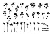 Large set of palm trees. 52 designs., a Decorative Illustration by VetaDesign (Thumbnail 1 of 4)