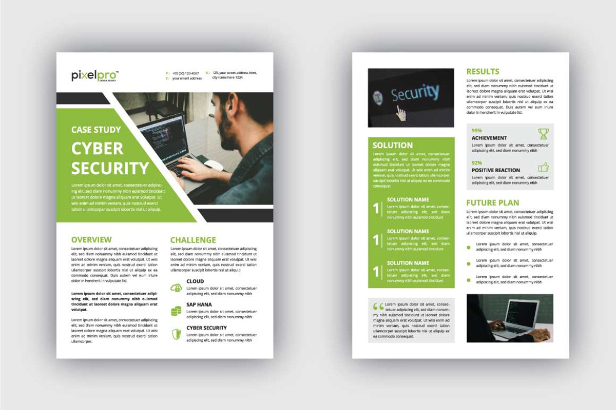 Case Study Flyer for Any Business, a Flyer Template by Pixel Pro (Photo 3 of 4)