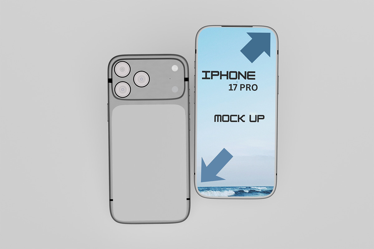 iphone 17 pro, an iPhone Mockup by kebunmockup (Photo 5 of 5)