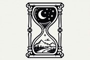 Hourglass Nature Scene Bundle, an Illustration by hafijul (Thumbnail 3 of 7)
