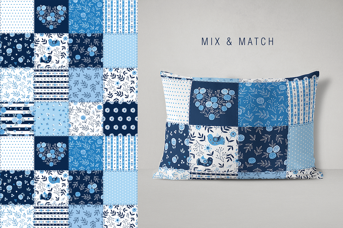 Seamless Floral Patterns, a Pattern Graphic by Tkoko vectors & patterns (Photo 11 of 11)
