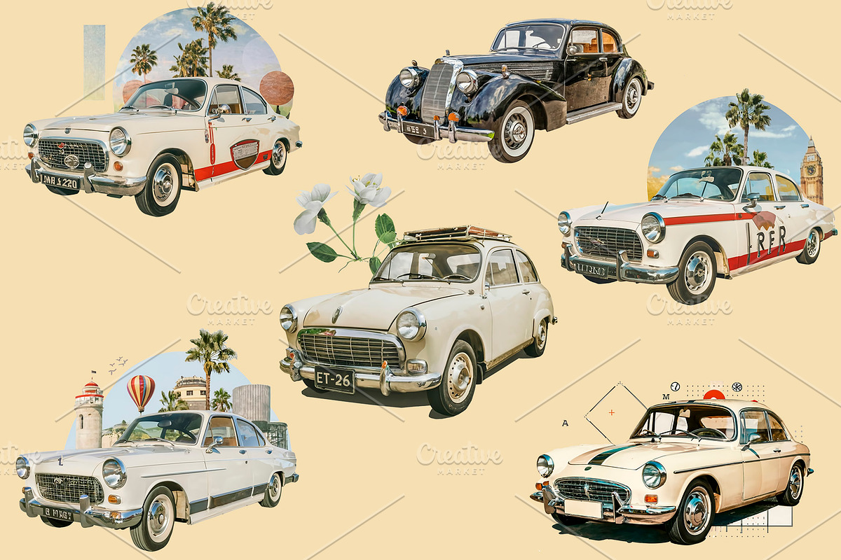 Vintage Collage Creator 99+ Elements, an Illustration by DigitalDesignAI (Photo 24 of 28)