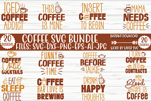 Coffee Svg Bundle, an Object Graphic by CrexoraLab