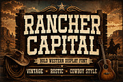 Rancher Capital, a Slab Serif Font by Wow Magic (Thumbnail 3 of 5)