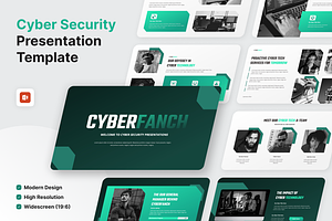 Cyber Security PowerPoint, a Presentation Template by SquidPixey