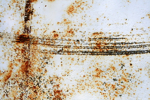 Rusted White Metal