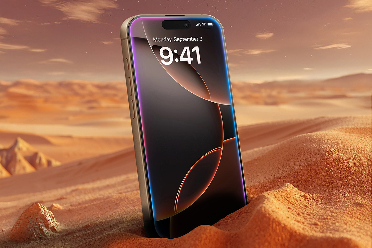 iPhone 16 Pro Mockups - Mars, an iPhone Mockup by viworx (Photo 2 of 8)