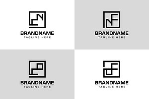Letters CN NC CO NO Monogram Logo, a Branding & Logo Template by Pray Art Design Studio